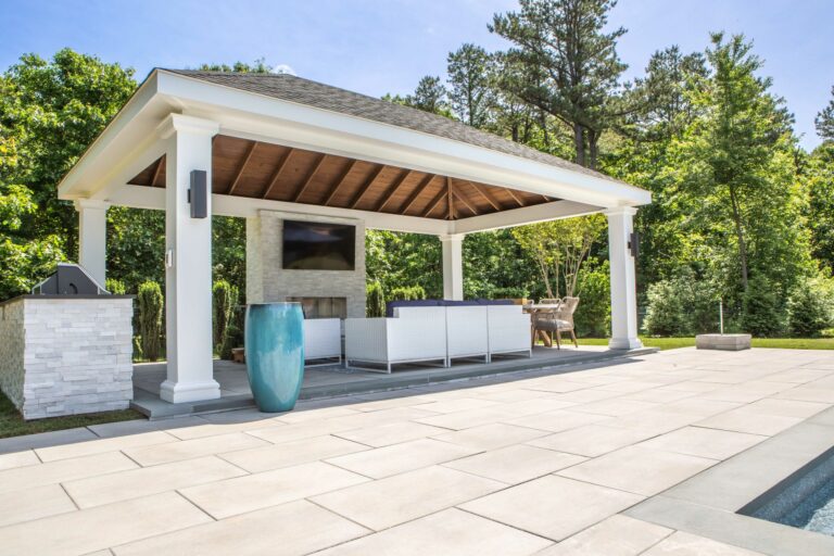 14x24 caribbean vinyl pavilion with tv