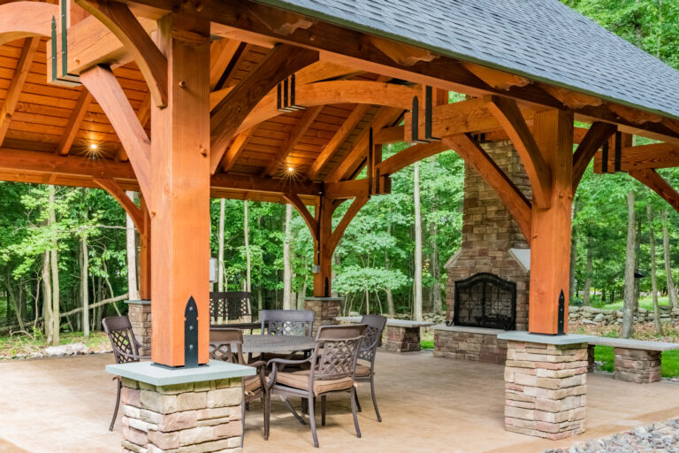 24x24 luxury grand teton pavilion