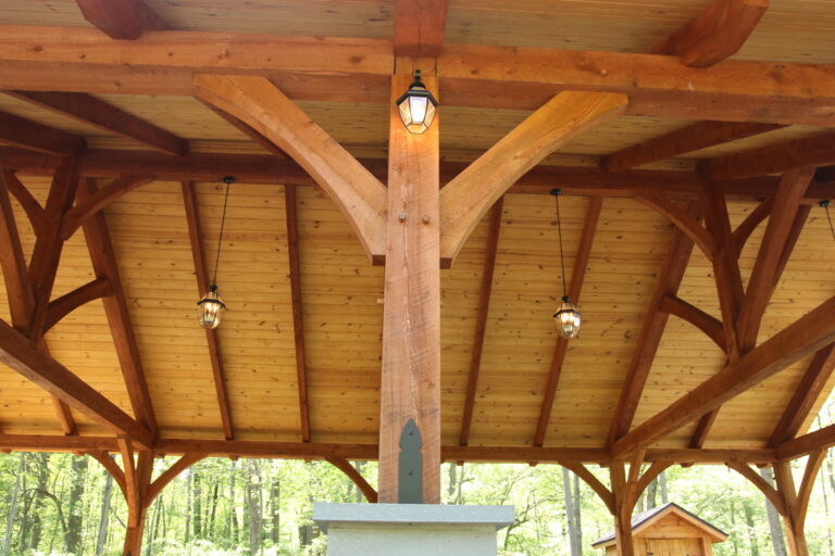30x60 kingston timber frame pavilion in deposit new york 6
