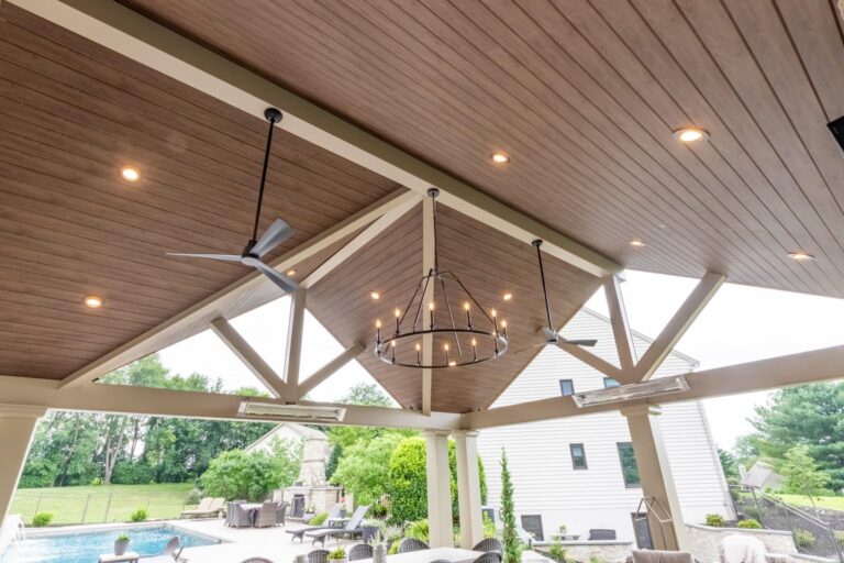24x36 caribbean vinyl pavilion with lightening