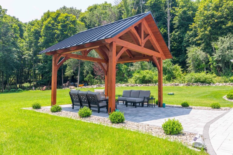 14x14 kingston timber frame pavilion structure