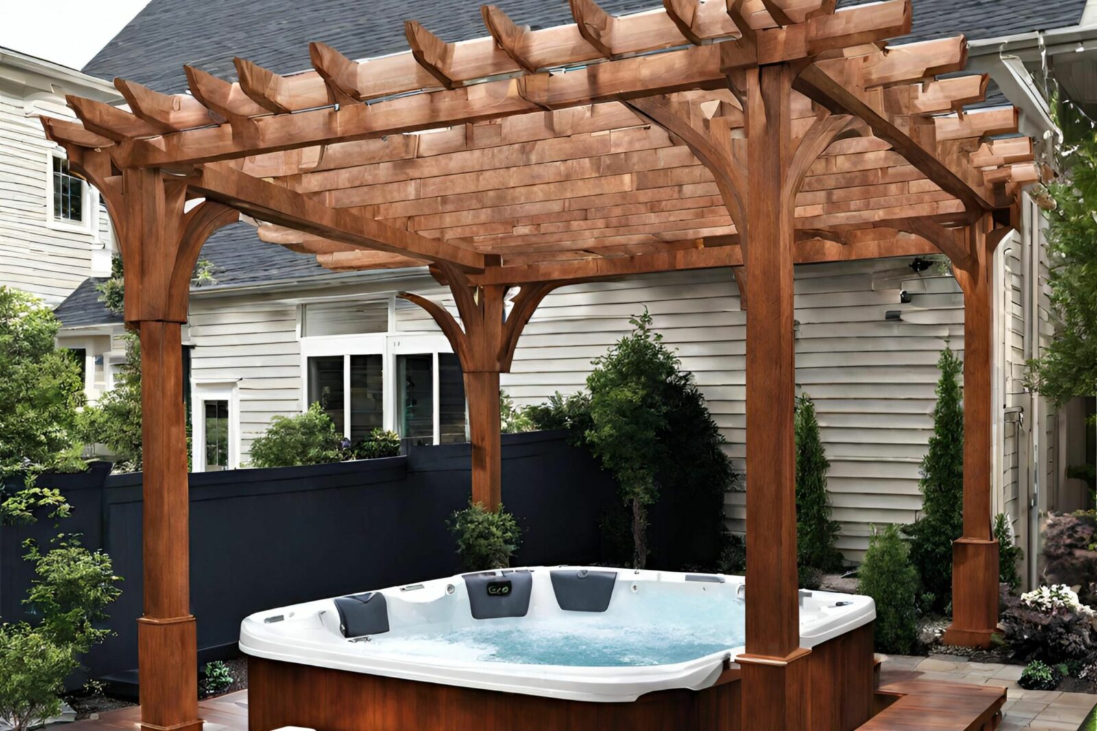 pergola over hot tub scaled