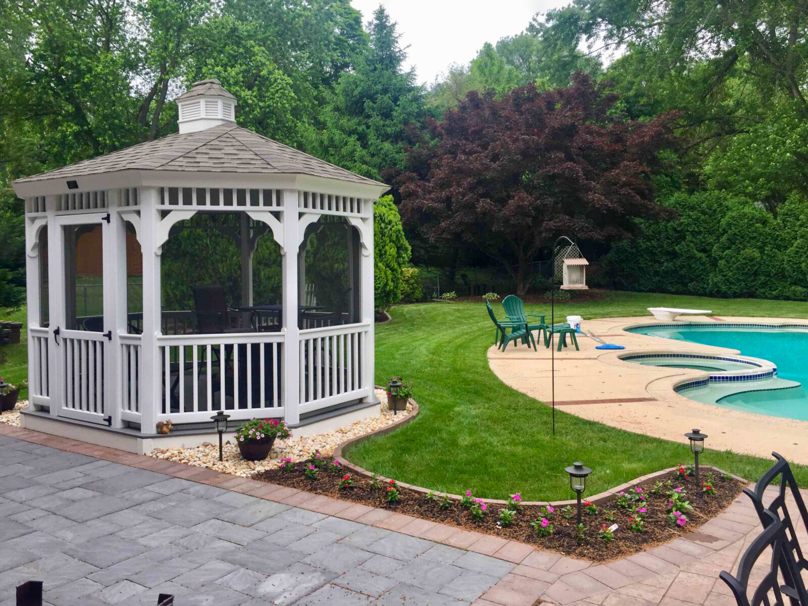 west chester pool house gazebo