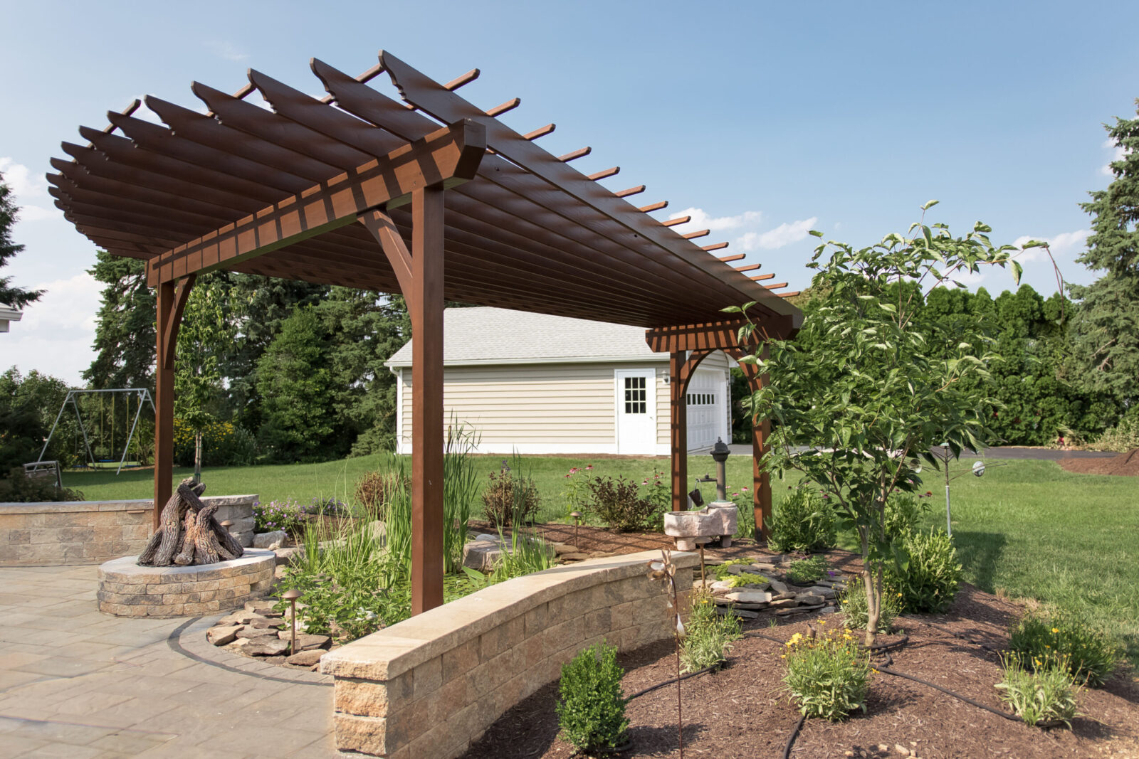 fan wood pergola in manheim pa