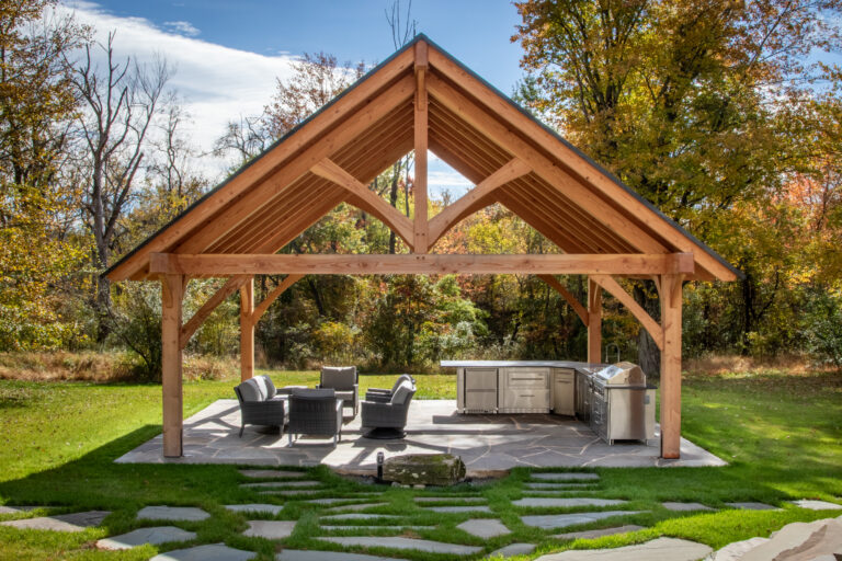 24x22 Timber Frame Pavilion in Warminster 768x512 f50 50