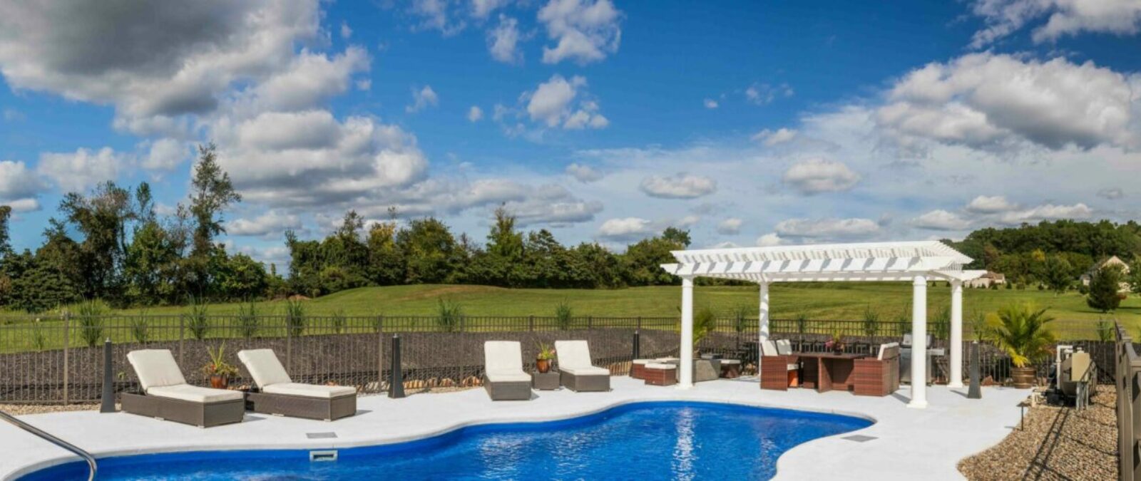 luxury poolside pergola for sale