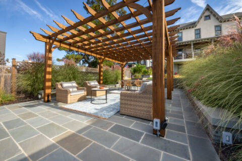 cherokee wooden pergola in philadelphia 1