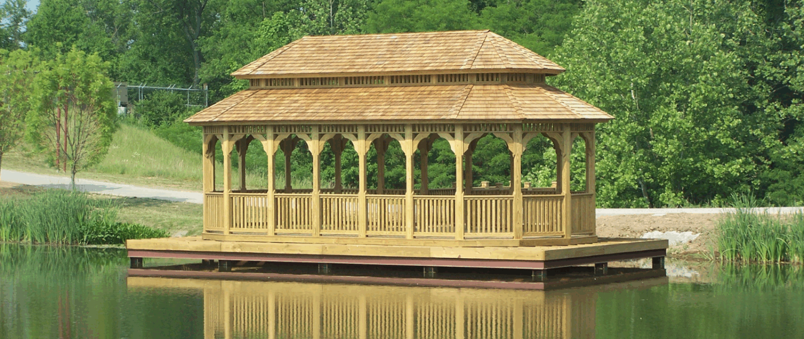 Gazebos For Sale in Virginia, Featured Image, on lake