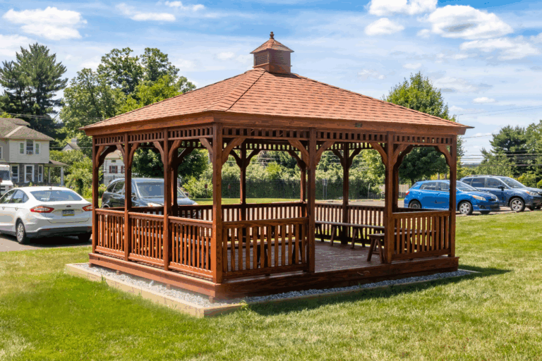Entrance to 14x16 Gazebo at Academy of the New Church in Bryn Athyn, PA