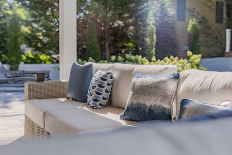 12x16 Montford Vinyl Pavilion, sofa