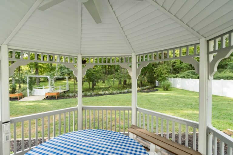 Inside 12' Octagon Vinyl Gazebo