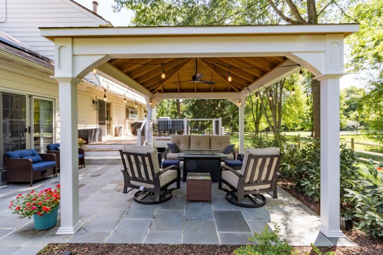 12x16 Shoreline Vinyl Pavilion, Side