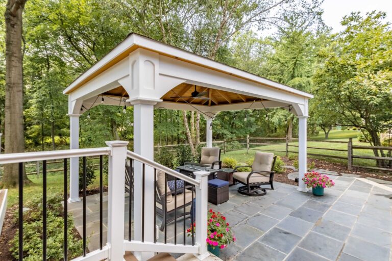 Above 12x16 Shoreline Vinyl Pavilion
