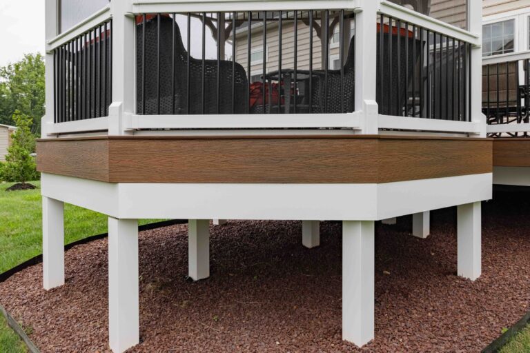 Underneath 14' Octagon Vinyl Gazebo