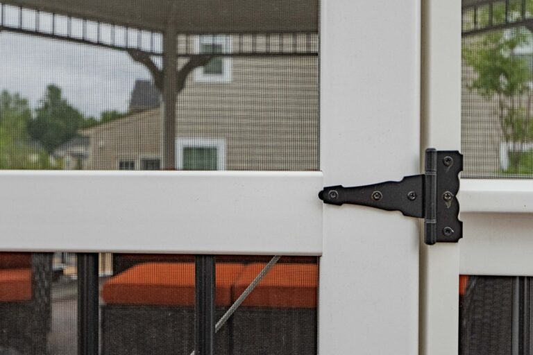 Hinge to door of 14' Octagon Vinyl Gazebo