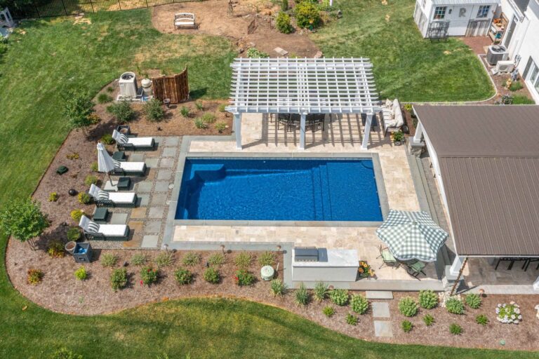 Aerial View of 12x20 Cancun Pergola