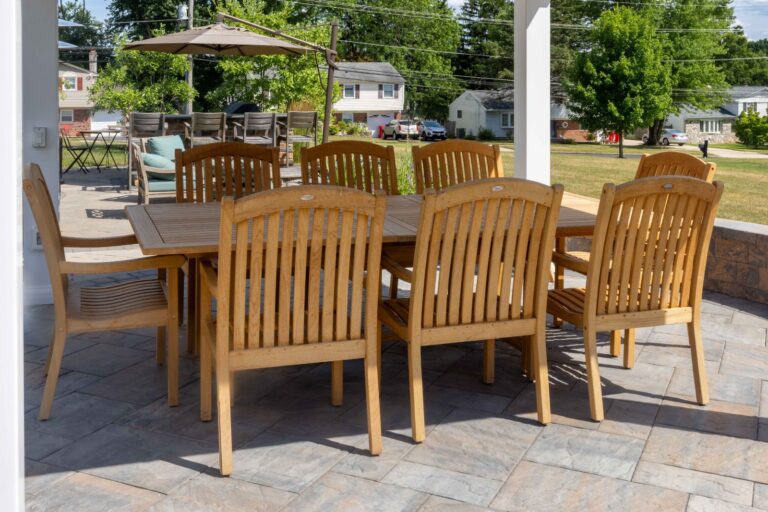 Under 12x12 Montford Vinyl Pavilion, Dining Table
