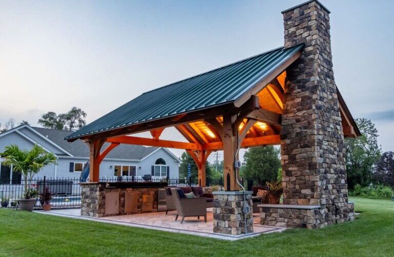OutsideKingstonFireplaceLighting 768x500 f50 50