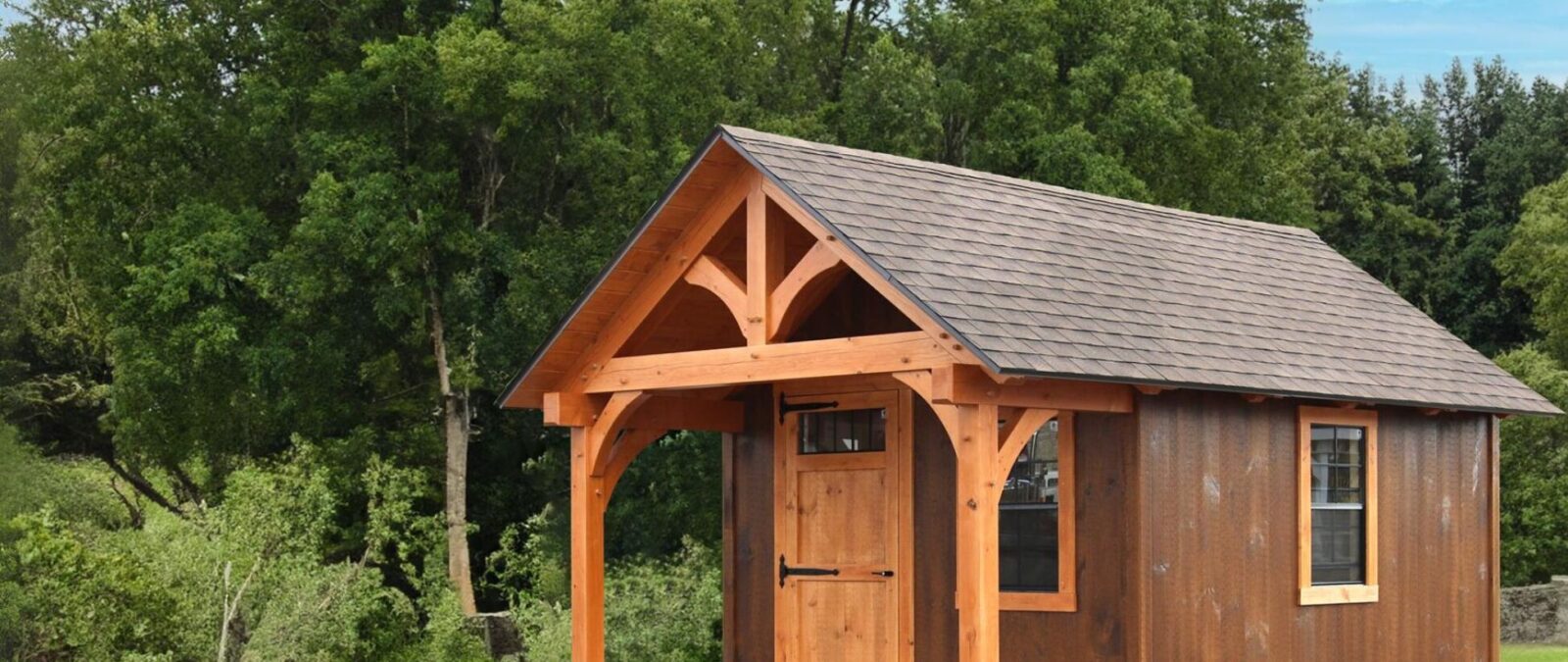 Somerset Hero Image, Timber Frame Sheds