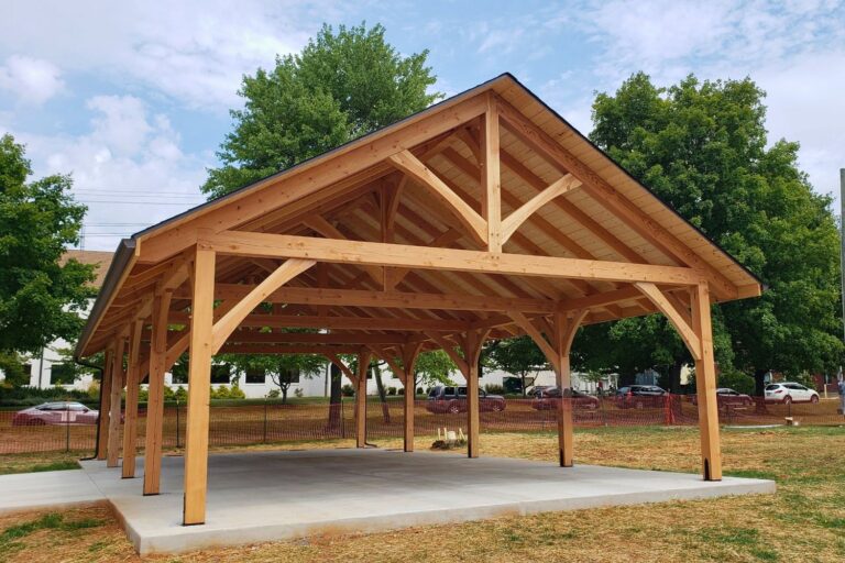 24x48 Kingston Timber Frame Pavilion in Fredrick MD