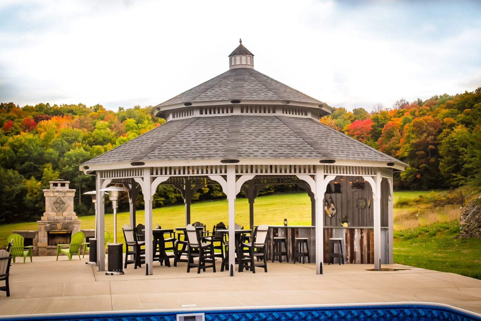 luxury wood gazebo from lancaster county backyard