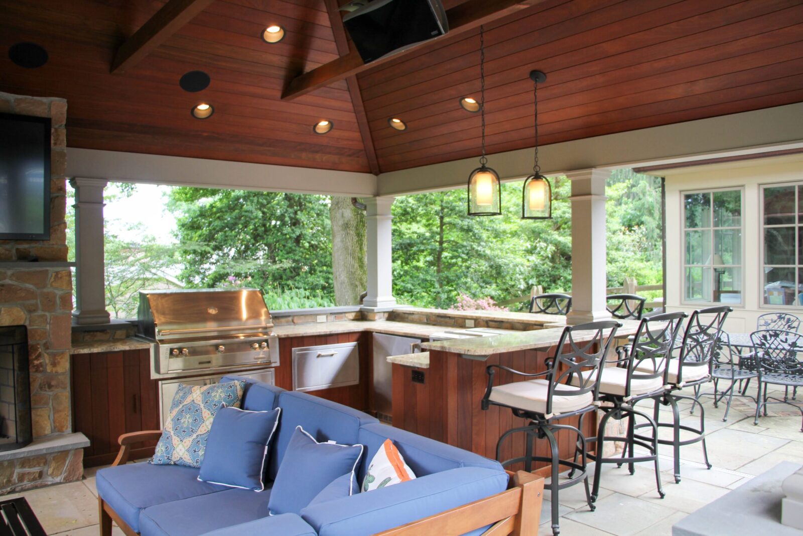 luxurious backyard pavilion living space pa copy