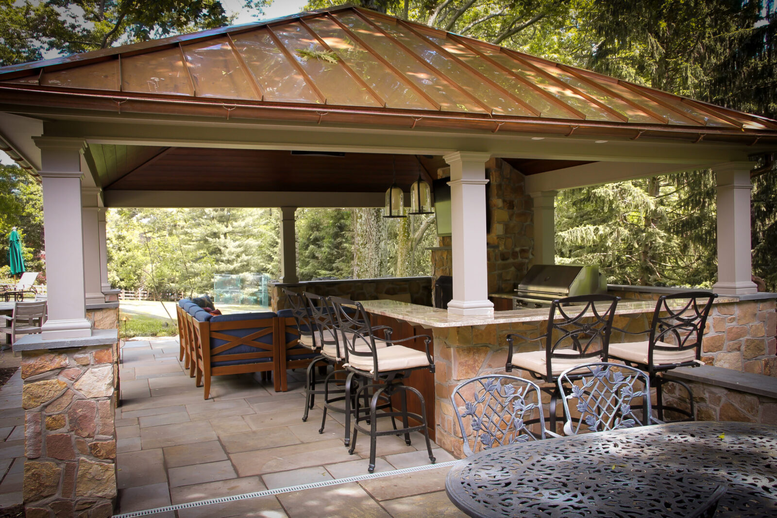 luxurious backyard pavilion living space pa ct md va