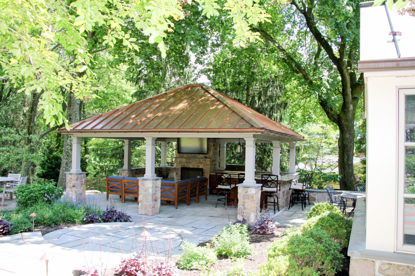 luxurious backyard pavilion living space pa ct va