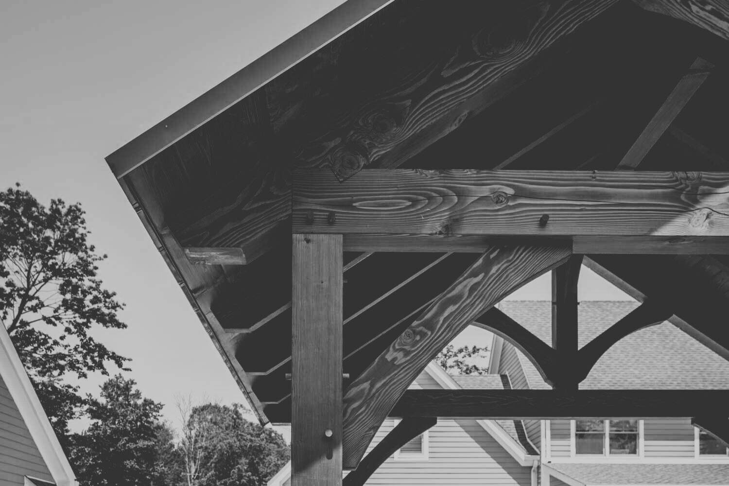 Traditional Timber Framing Image, old newspaper photo of kingston pro