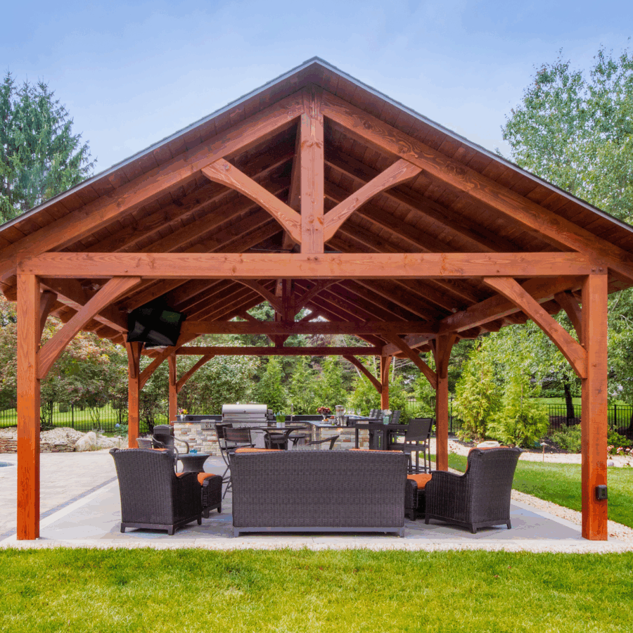 front of a kingston pavilion for sale