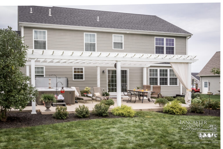 beautiful backyard pergola