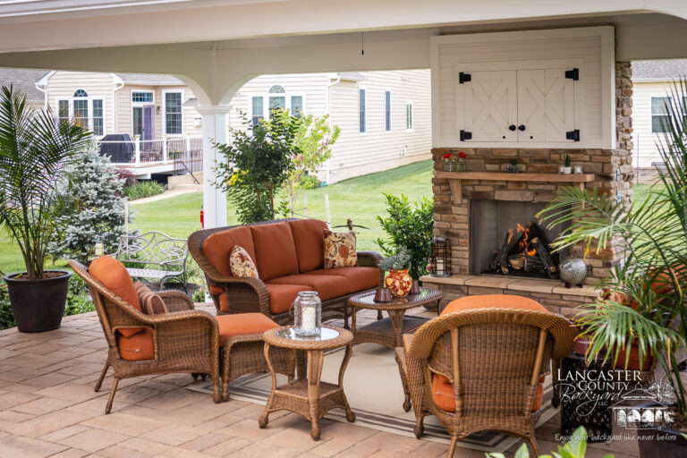 16x24 backyard pavilion in lancaster pa