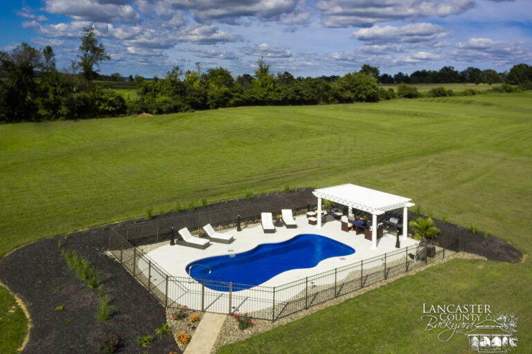 luxury poolside pergola for sale in pa