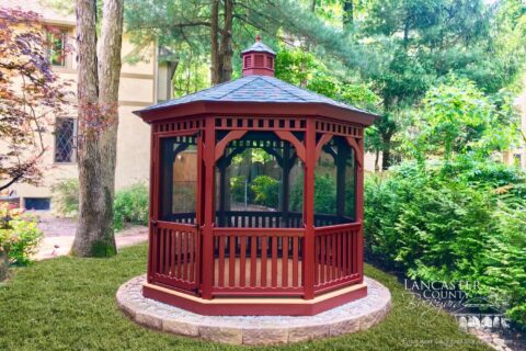 red wooden gazebo for sale in delaware