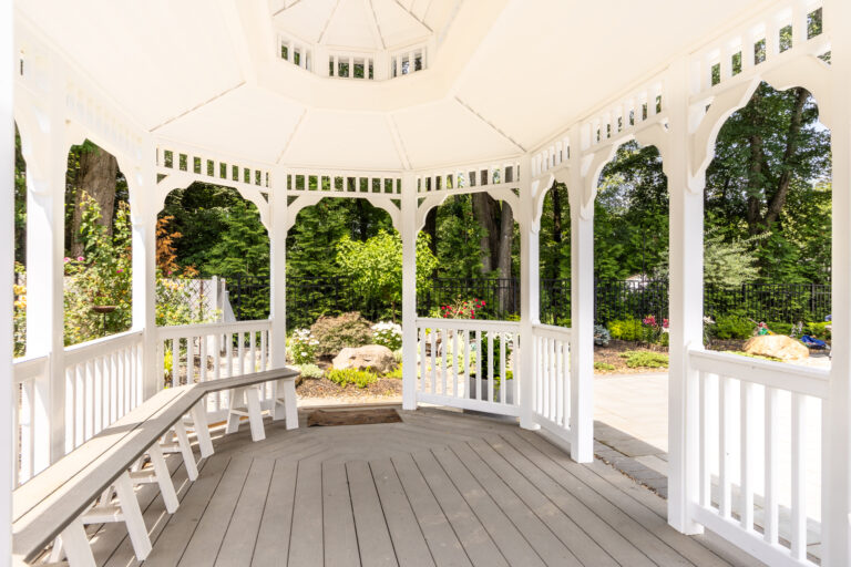 10x14 vinyl gazebo pictured from the inside