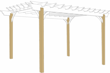 garden pergola columns