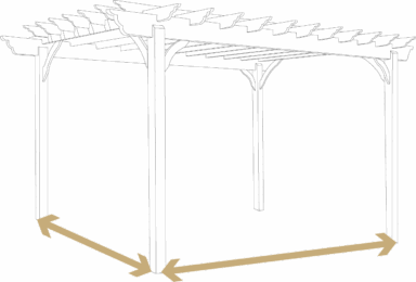 garden pergolas sizes