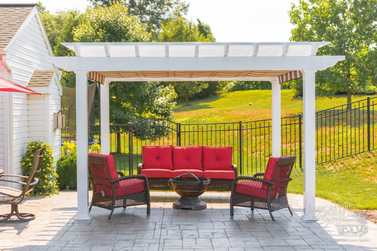 front view of pergola in lititz