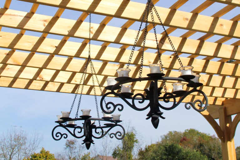 pergola attached to house