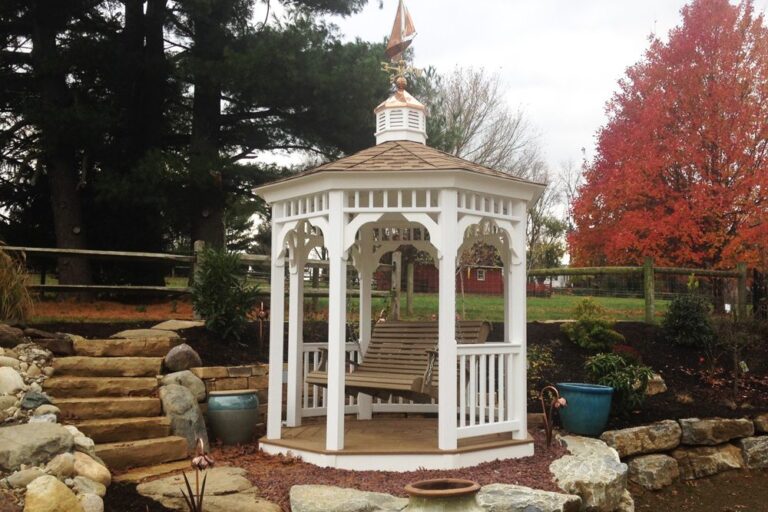 custom vinyl swing gazebo in lancaster pa