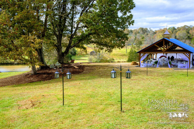 timber frame wedding pavilion