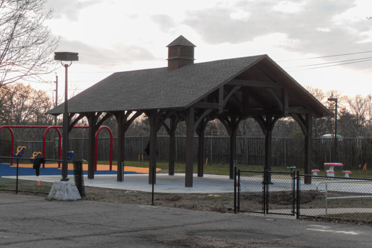timber frame backyard pavilion
