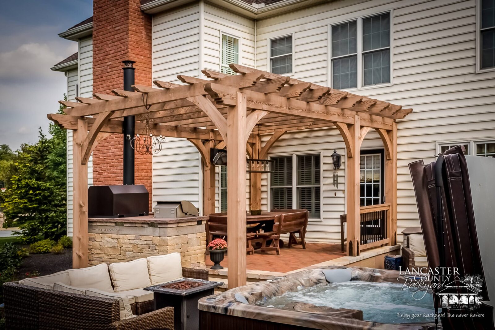 wooden pergola pa