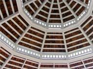 triple roof painted gazebo ceiling