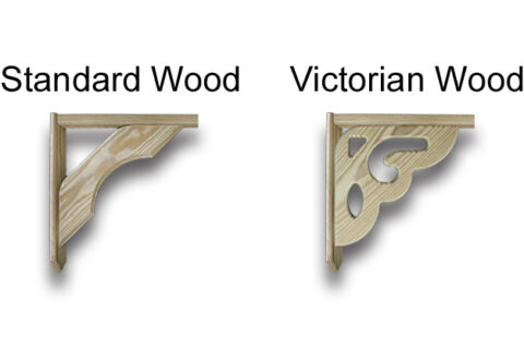wood gazebo brace options