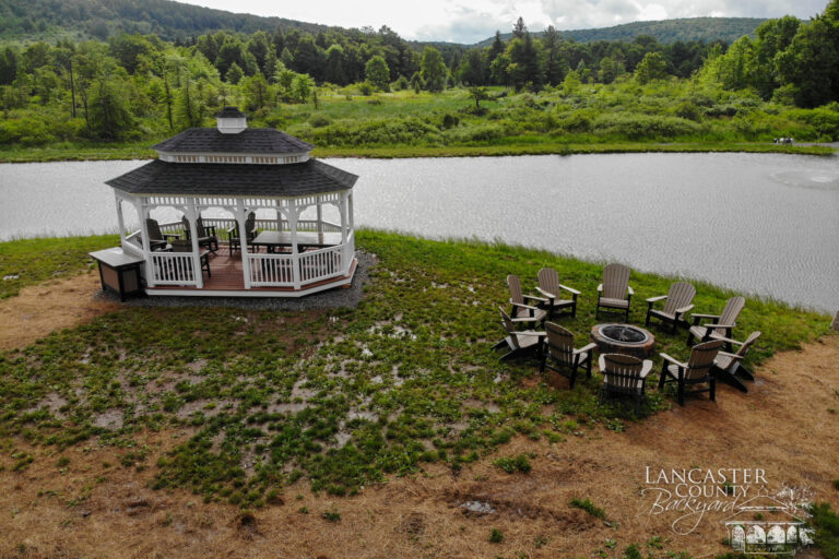 gazebo with a double roof