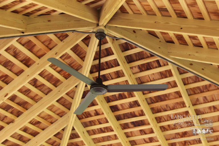 20x20 wood outdoor pavilion