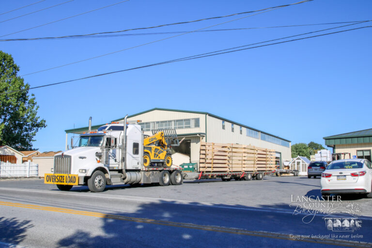 delivery of a 40x80 large commercial pavilion