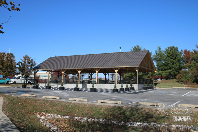 large 40x80 timber frame outdoor structure