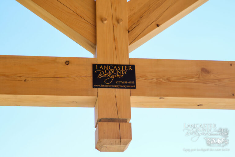 lancaster county backyard timber frame pavilion
